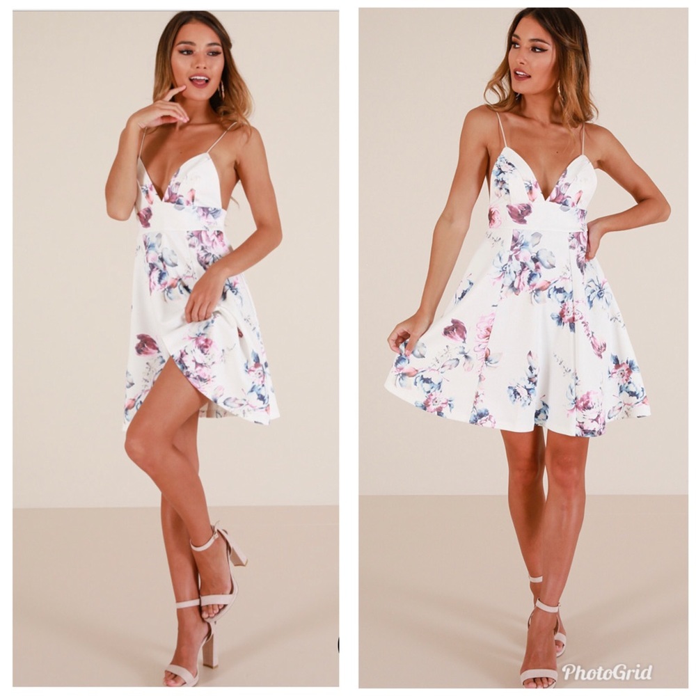 White Floral Dress